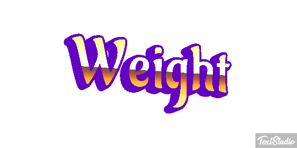 Weight Текстовый эффект