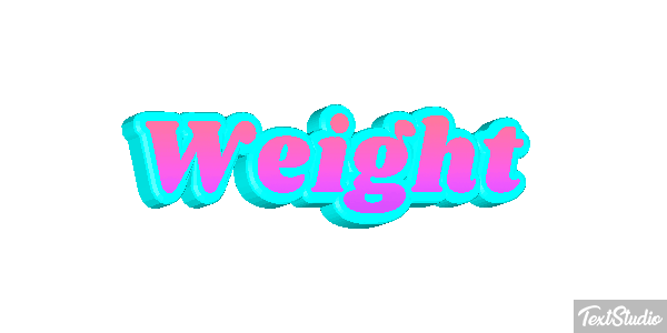 Weight Текстовый эффект