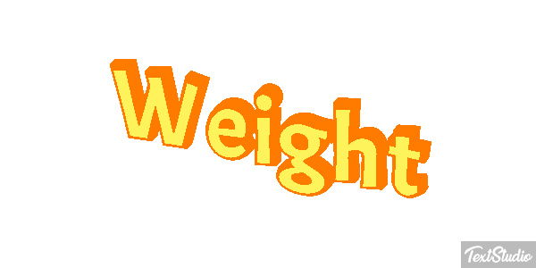 Weight Текстовый эффект