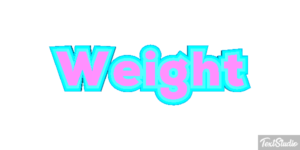 Weight Текстовый эффект