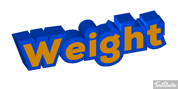 Weight Текстовый эффект