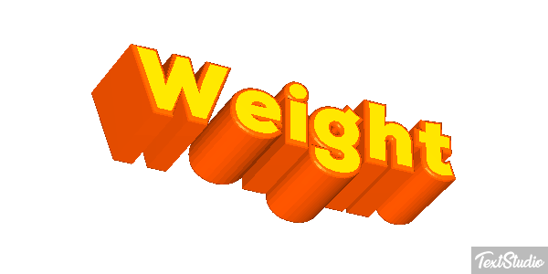 Weight Текстовый эффект