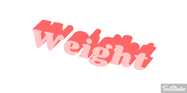 Weight Текстовый эффект