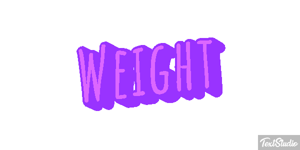 Weight Текстовый эффект