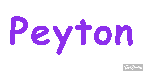 Peyton Efekt tekstowy