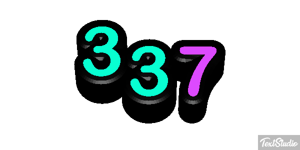 337 Texteffekt