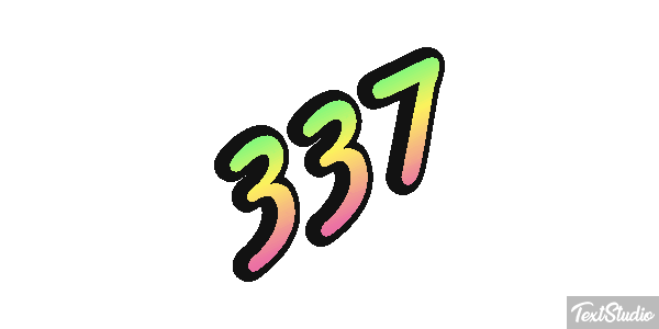 337 Texteffekt