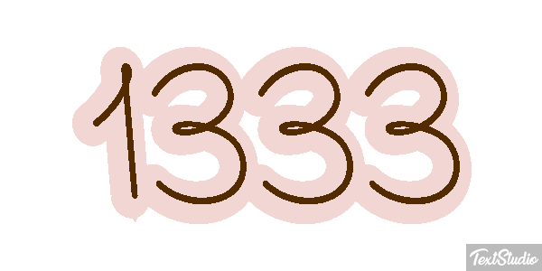 1333 Text effect