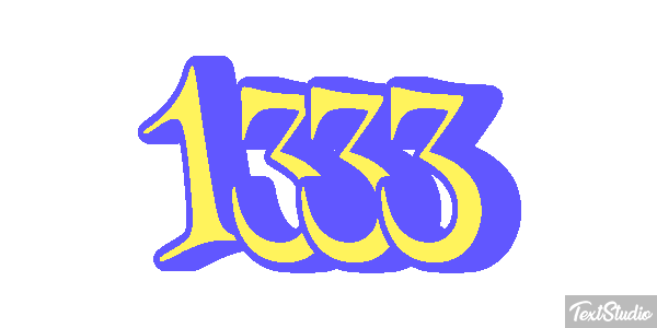 1333 Text effect