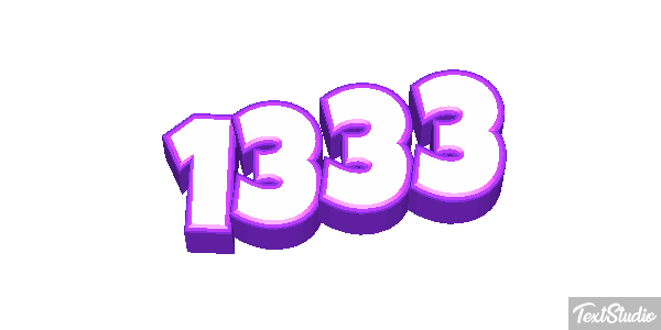 1333 Text effect