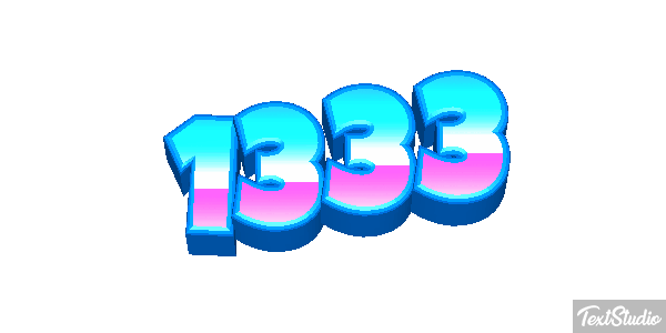 1333 Text effect