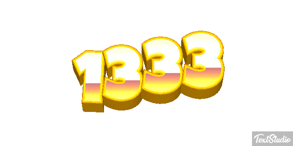 1333 Text effect