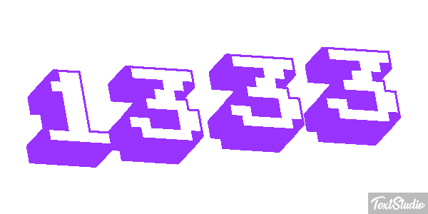 1333 Text effect