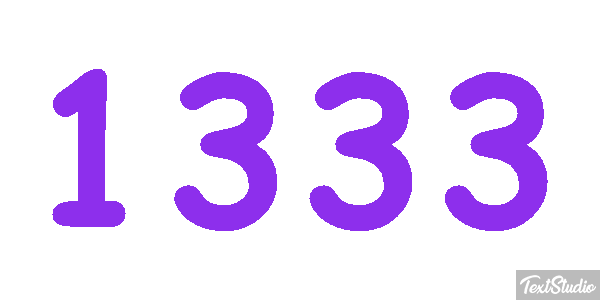 1333 Text effect