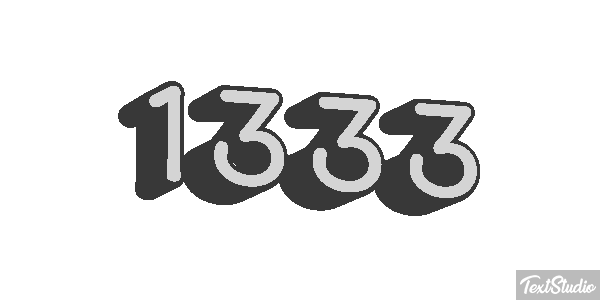 1333 Text effect