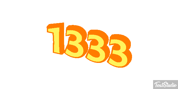 1333 Text effect