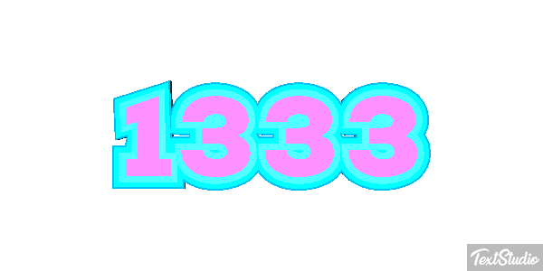 1333 Text effect