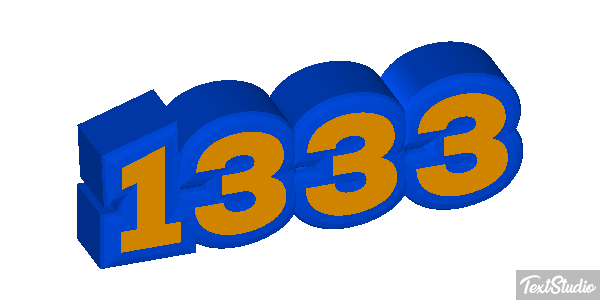 1333 Text effect