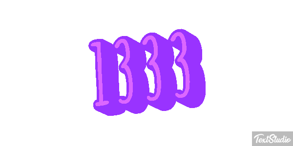 1333 Text effect