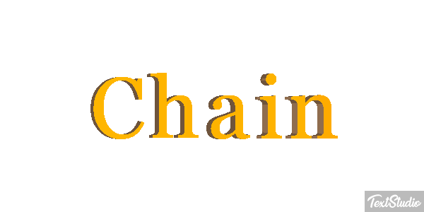 Chain Efecto de texto