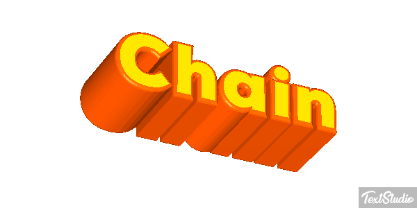 Chain Efecto de texto
