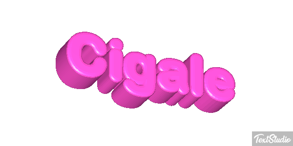 Cigale Tekst effect