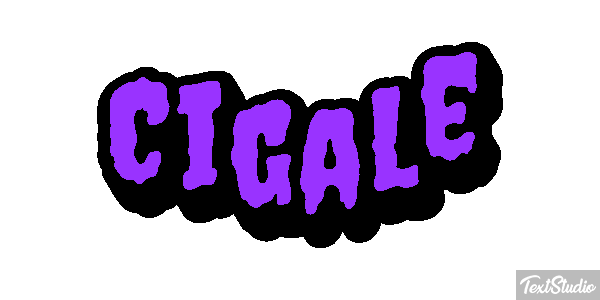 Cigale Tekst effect