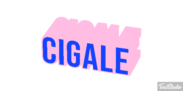 Cigale Tekst effect