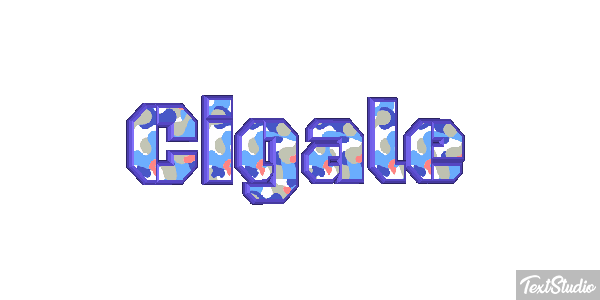 Cigale Tekst effect