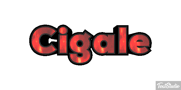 Cigale Tekst effect