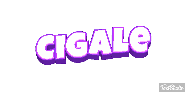 Cigale Tekst effect