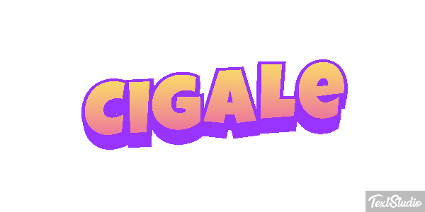Cigale Tekst effect