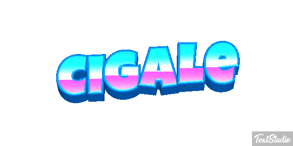 Cigale Tekst effect