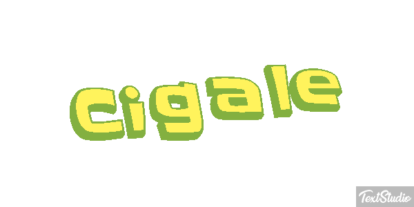 Cigale Tekst effect