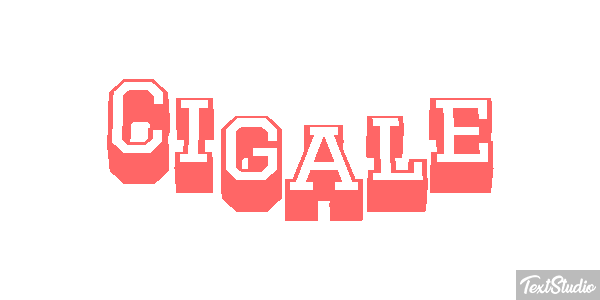 Cigale Tekst effect