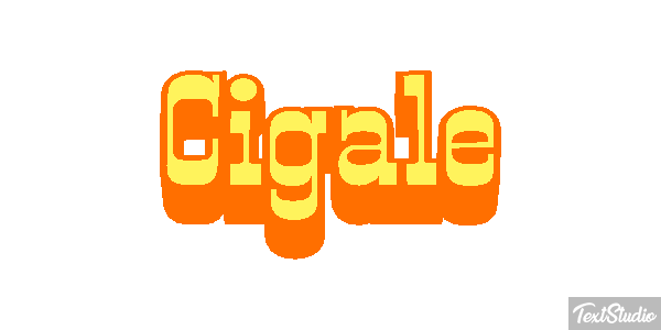 Cigale Tekst effect