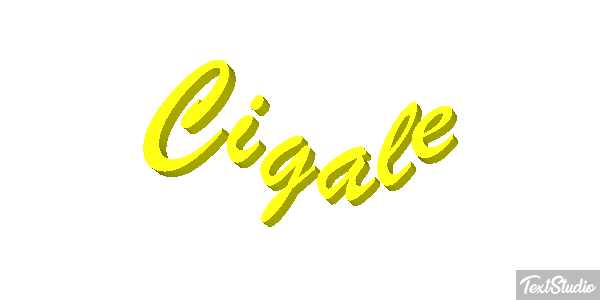 Cigale Tekst effect