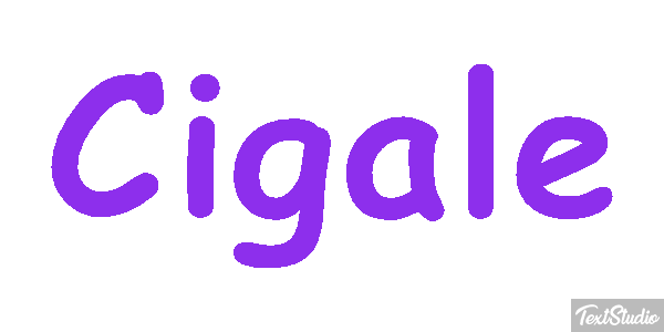 Cigale Tekst effect