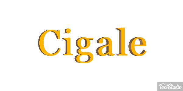 Cigale Tekst effect