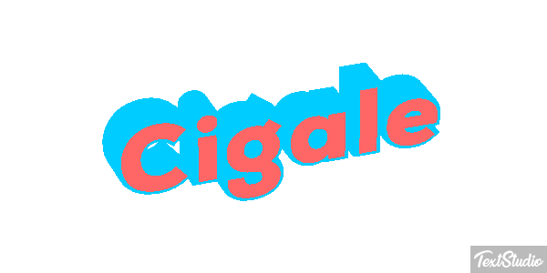 Cigale Tekst effect