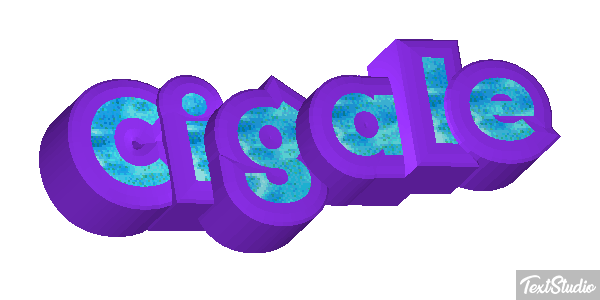 Cigale Tekst effect