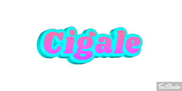 Cigale Tekst effect