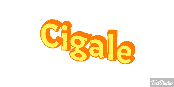 Cigale Tekst effect