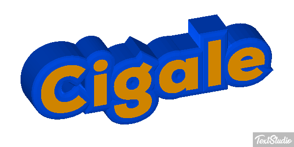 Cigale Tekst effect