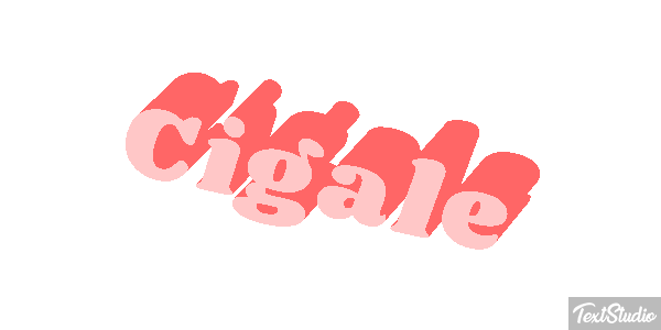 Cigale Tekst effect