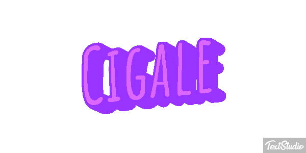 Cigale Tekst effect