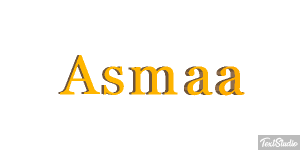 Asmaa Texteffekt