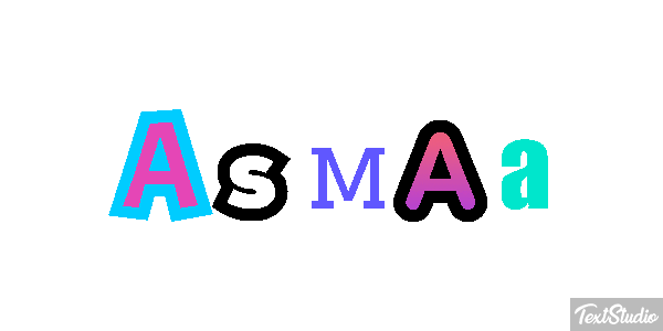 Asmaa Texteffekt