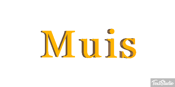 Muis Tekst effect