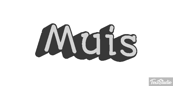 Muis Tekst effect